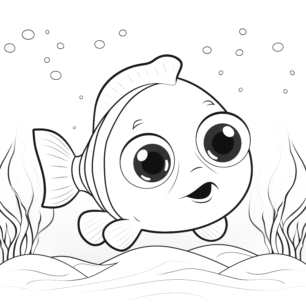 Clownfish coloring pages