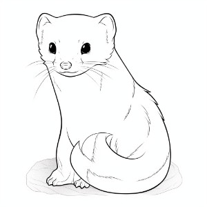 Ermine coloring pages – Coloring corner