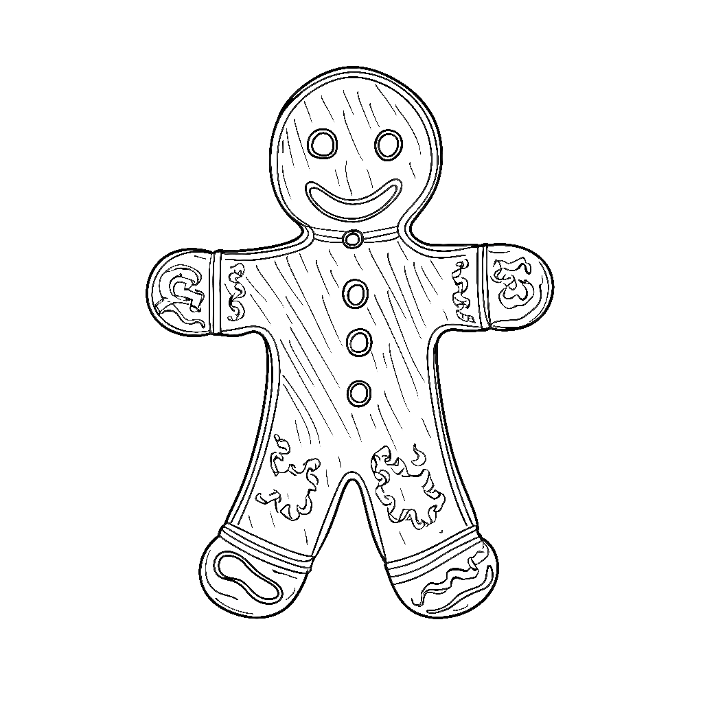Gingerbread Man Coloring Page Melanie Martinez