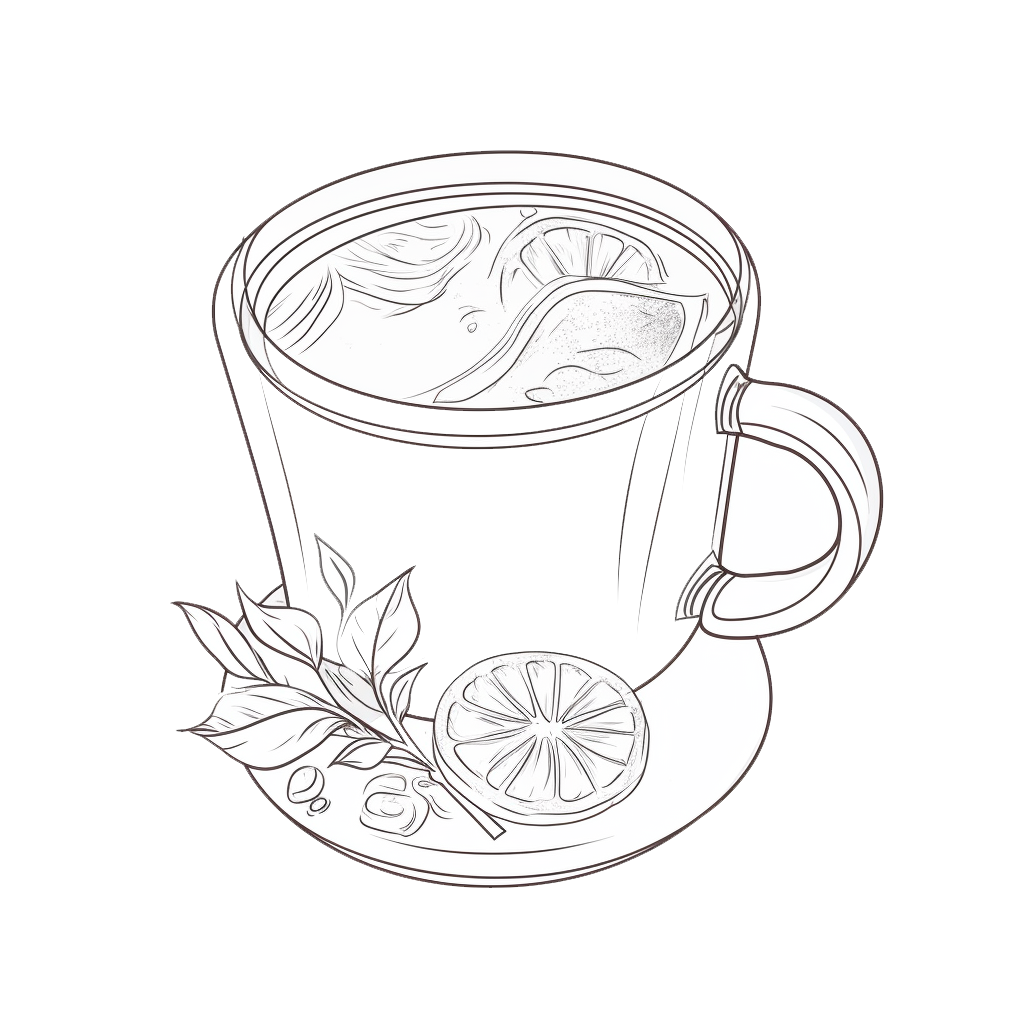 Hot toddy coloring page
