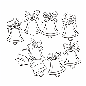 Jingle bells coloring page – Coloring corner