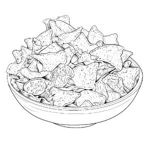 Nacho Problem Coloring Nachos coloring page – Coloring corner