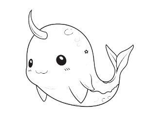 Playful Narwhal Friends