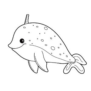 Narwhal coloring pages – Coloring corner