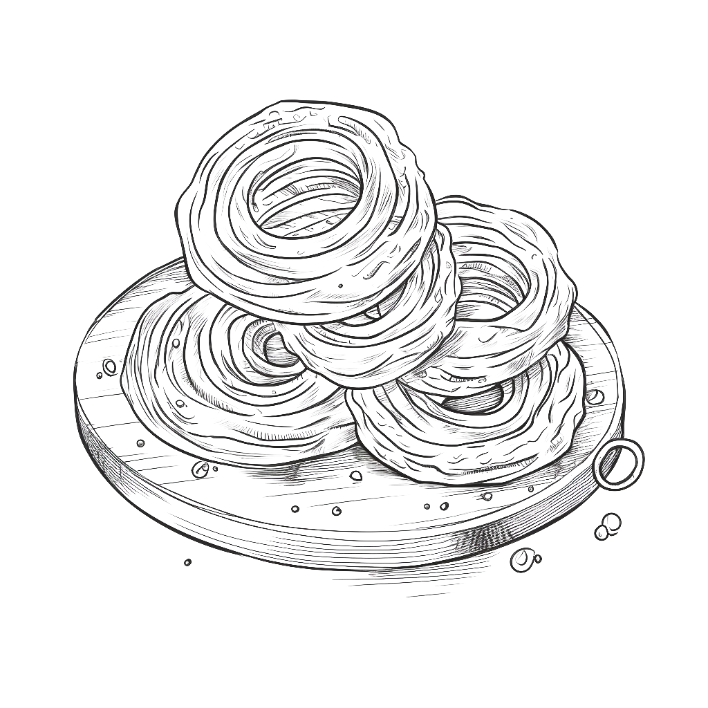 Onion Rings coloring page