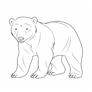 Free Bear Coloring Pages