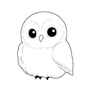 Snowy owl coloring pages – Coloring corner