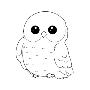 Snowy owl coloring pages – Coloring corner