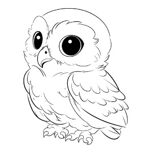 Snowy owl coloring pages – Coloring corner