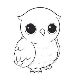 Snowy owl coloring pages – Coloring corner