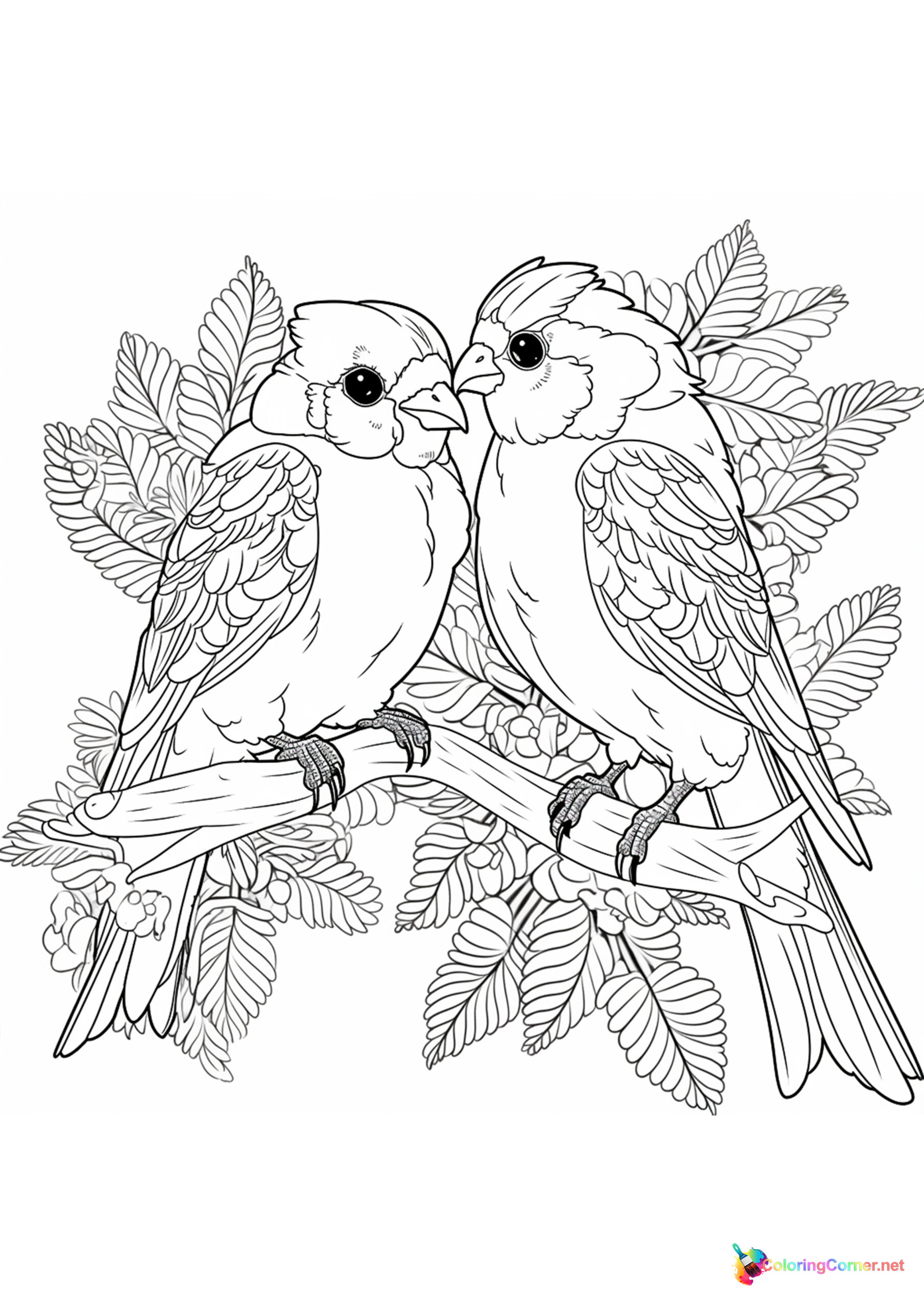 Bird coloring page