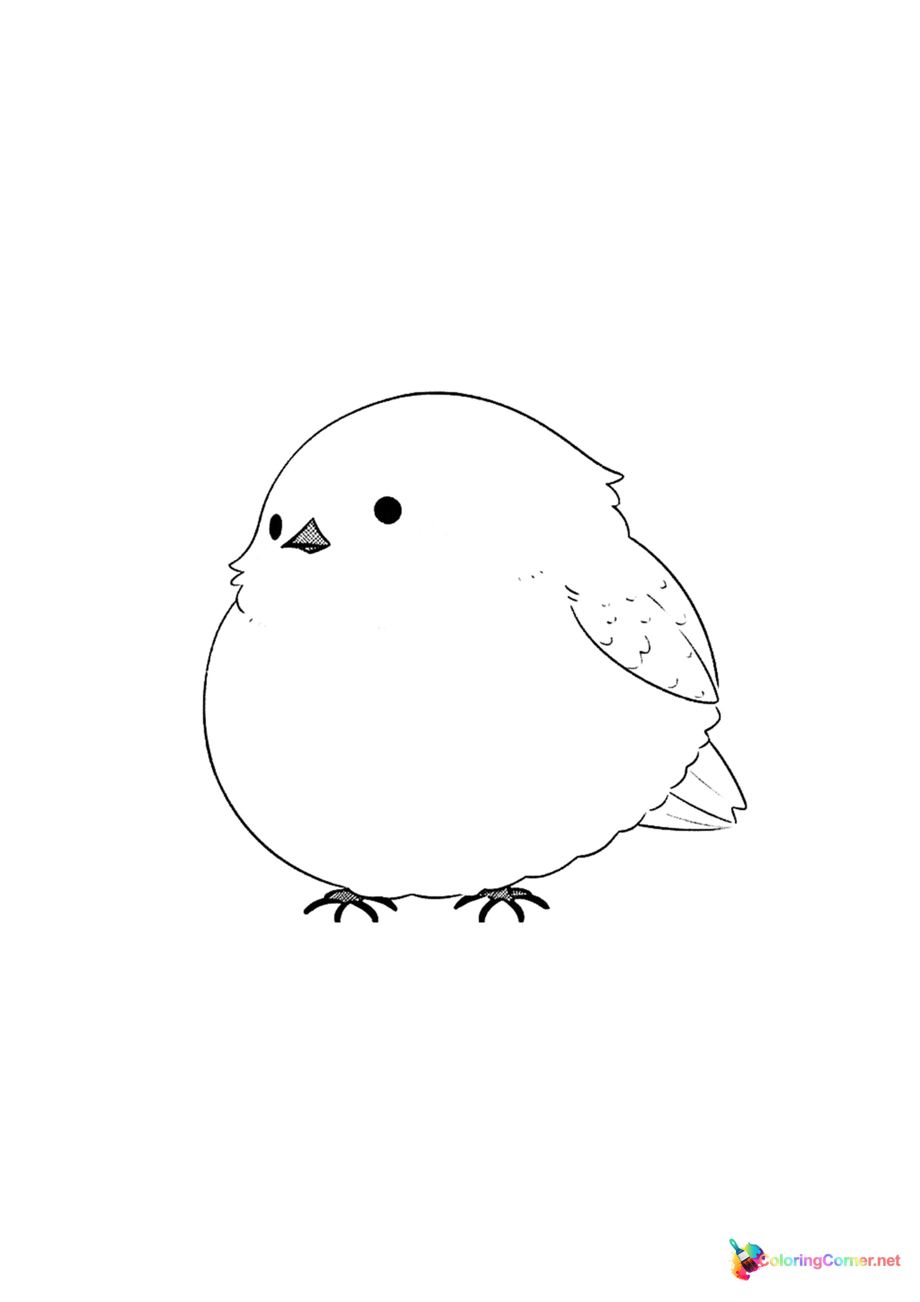 Bird coloring page