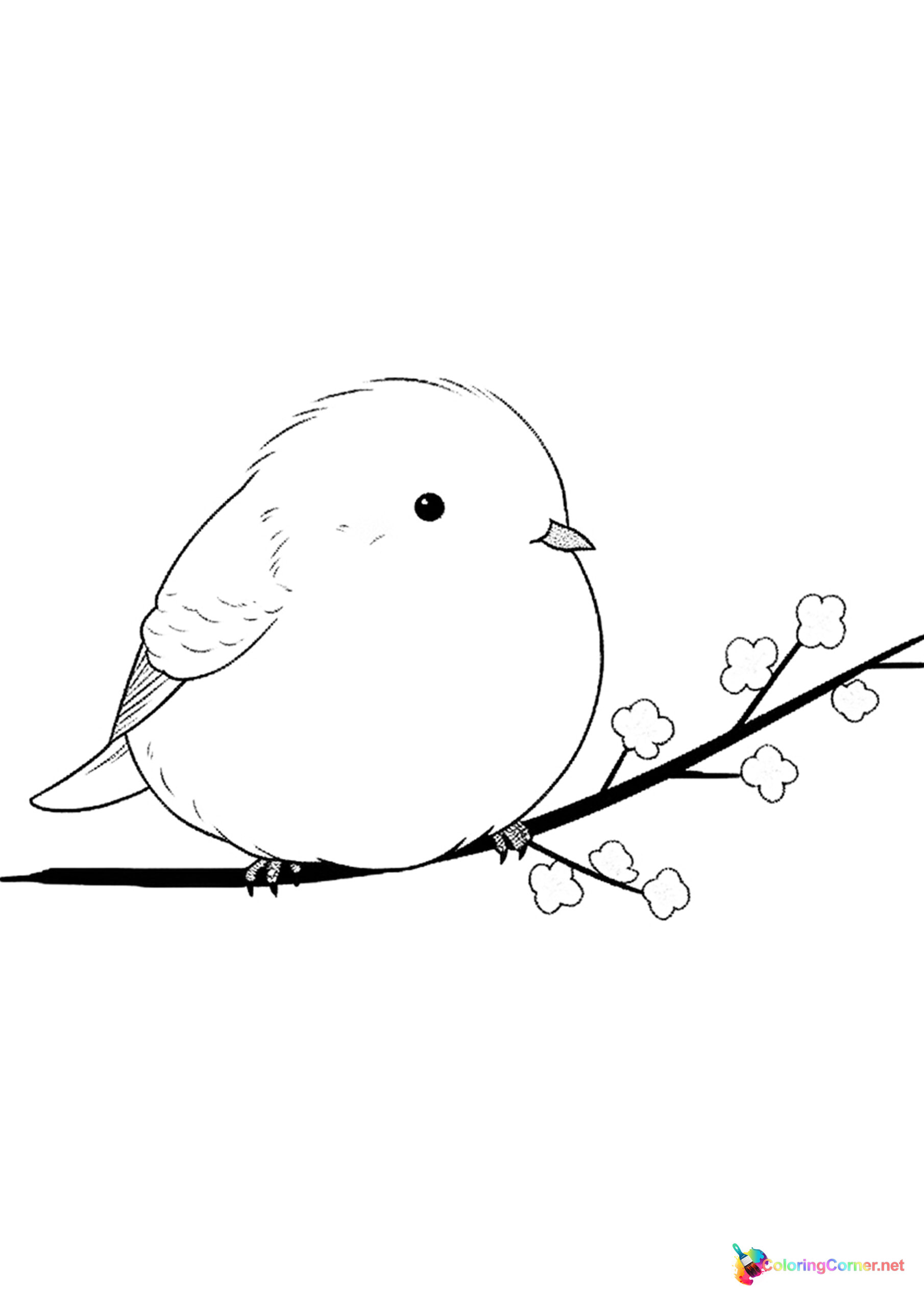 Bird coloring page