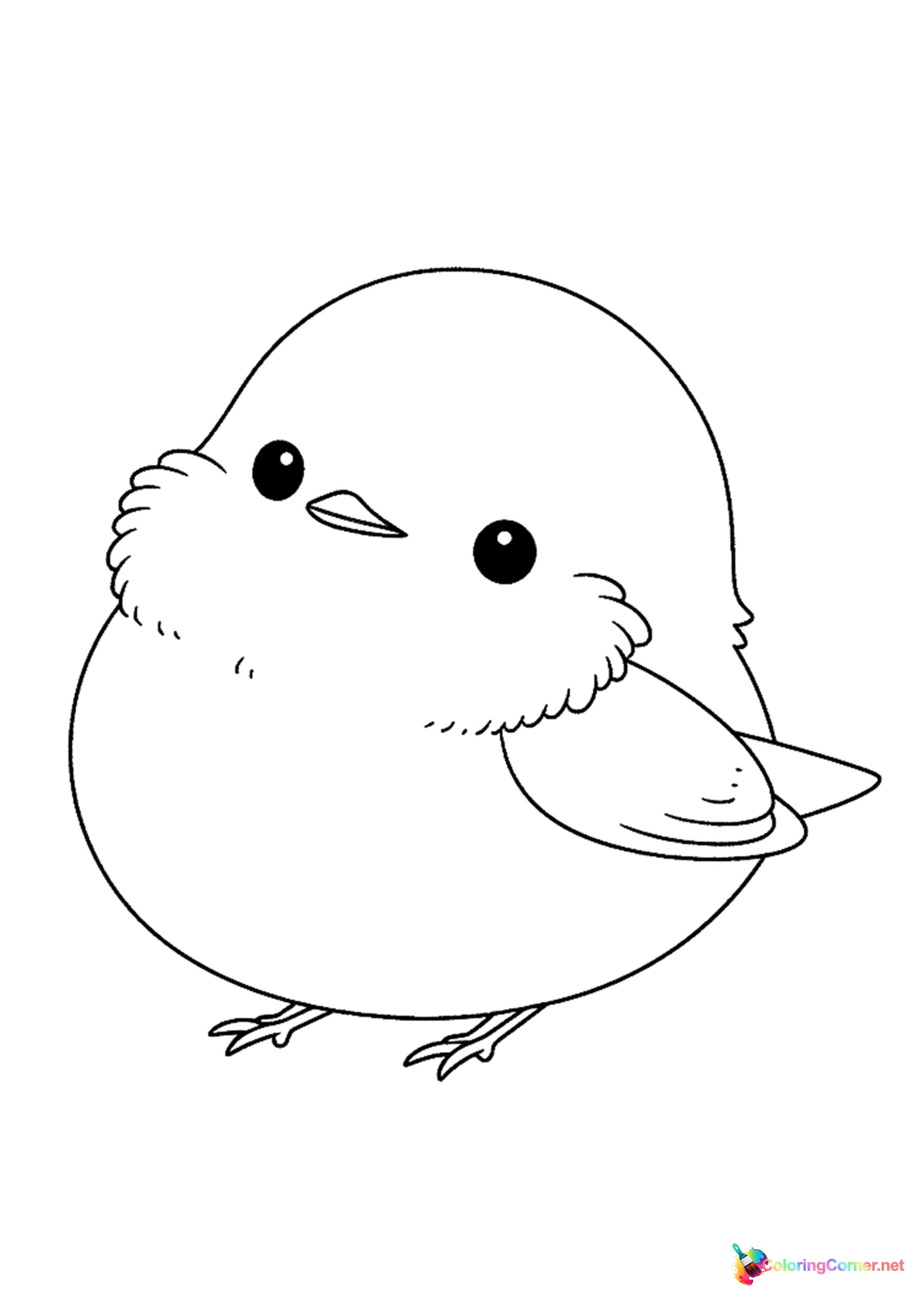 Bird coloring page