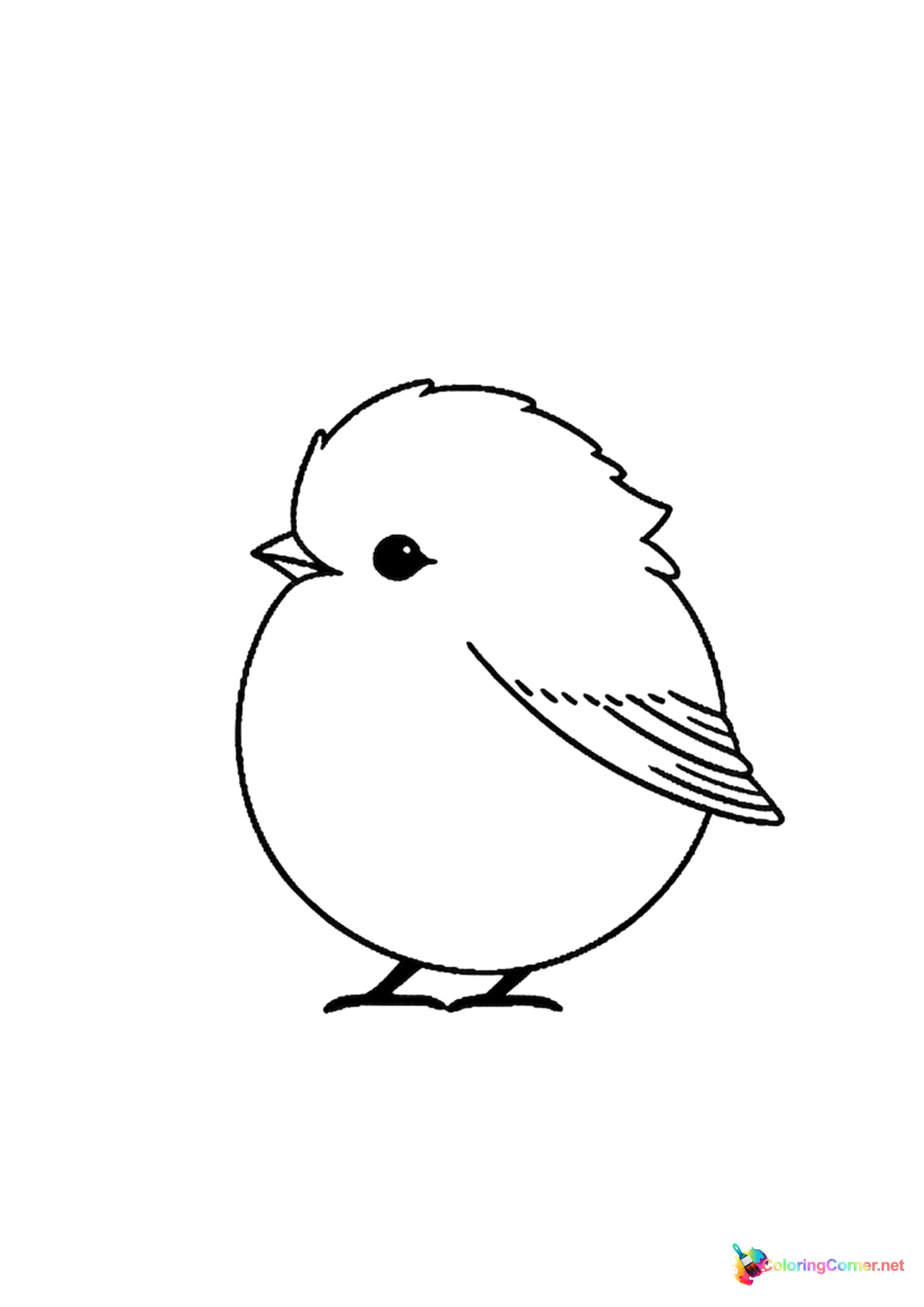 Bird coloring page