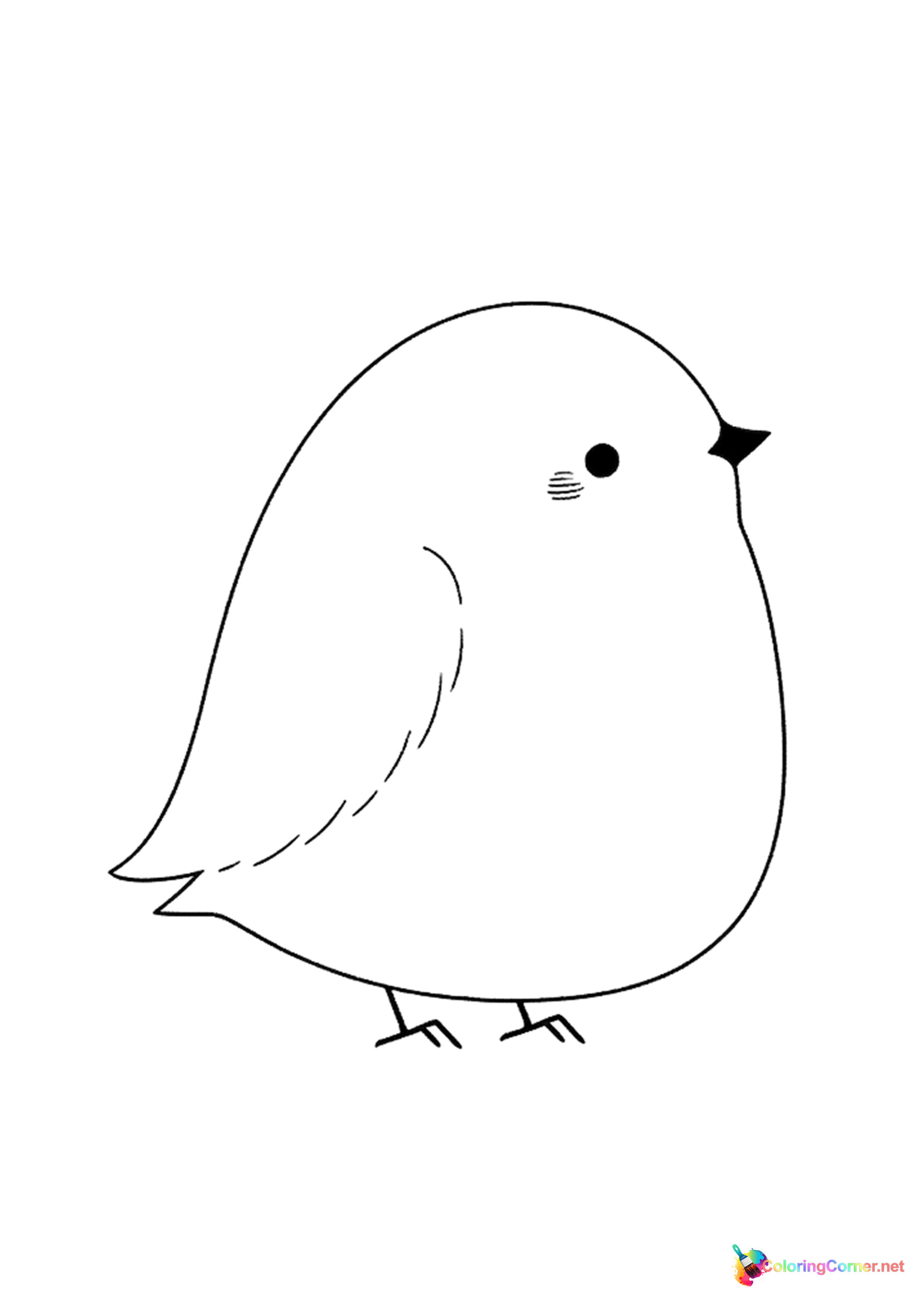 Bird coloring page