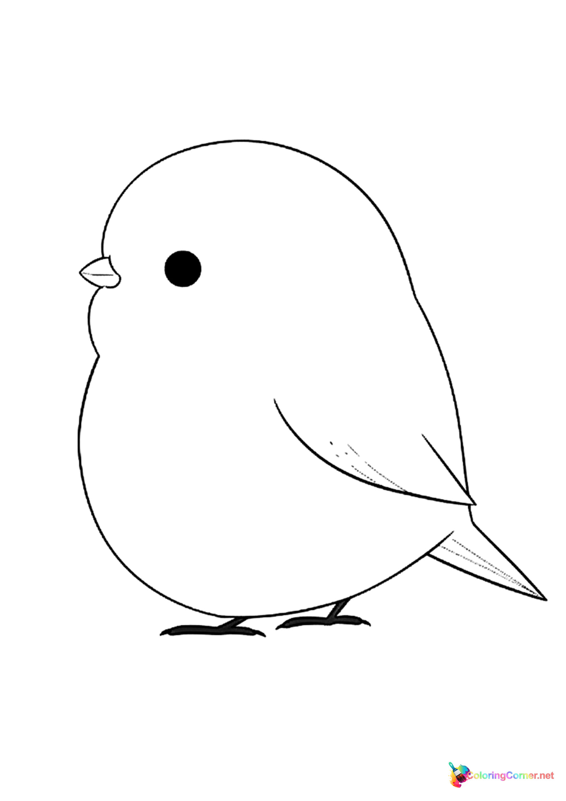 Bird coloring page