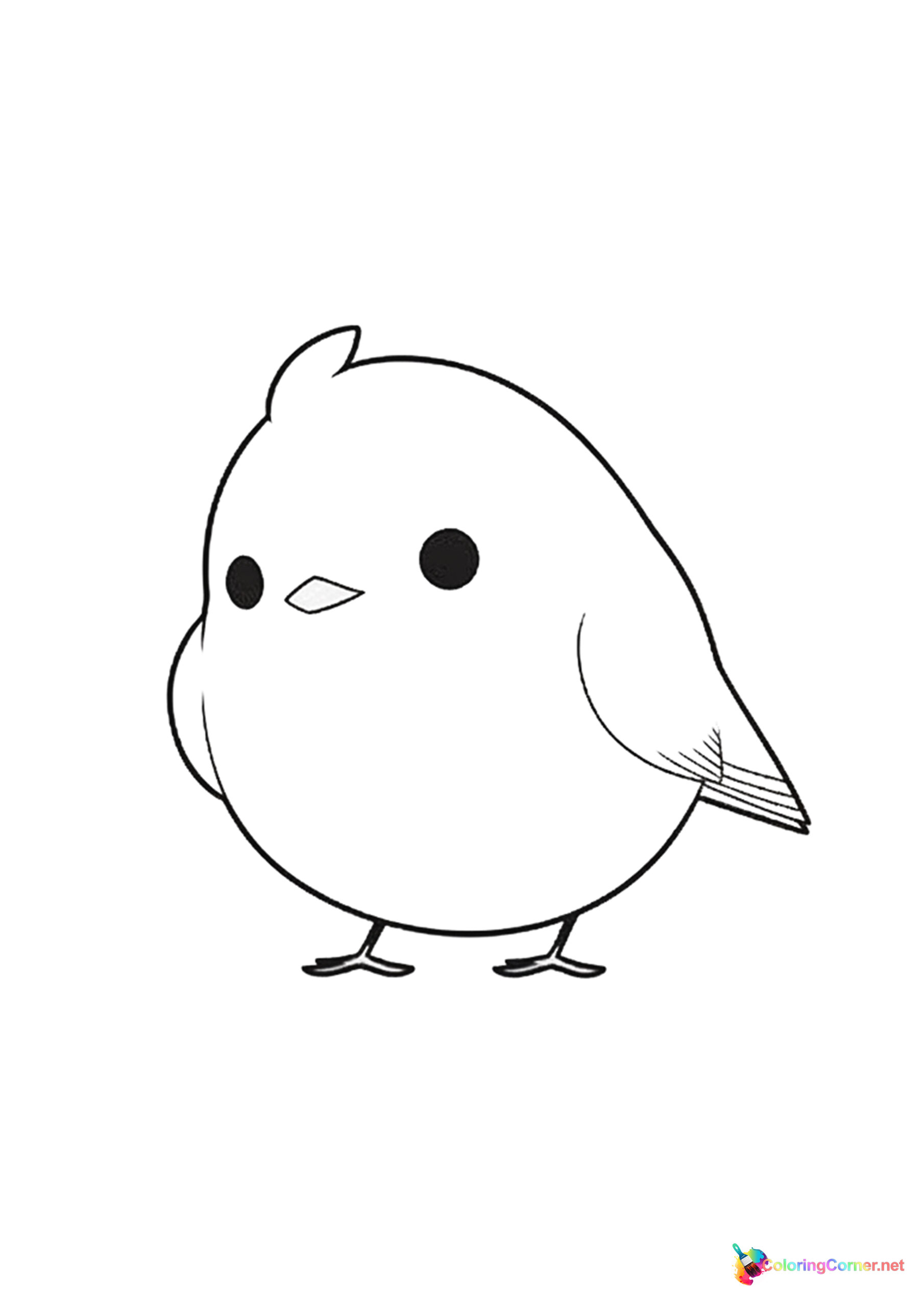 Bird coloring page