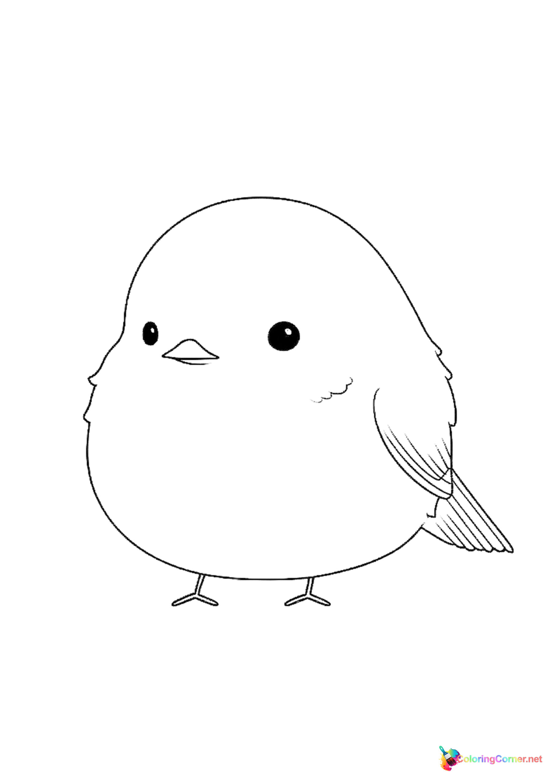 Bird coloring page