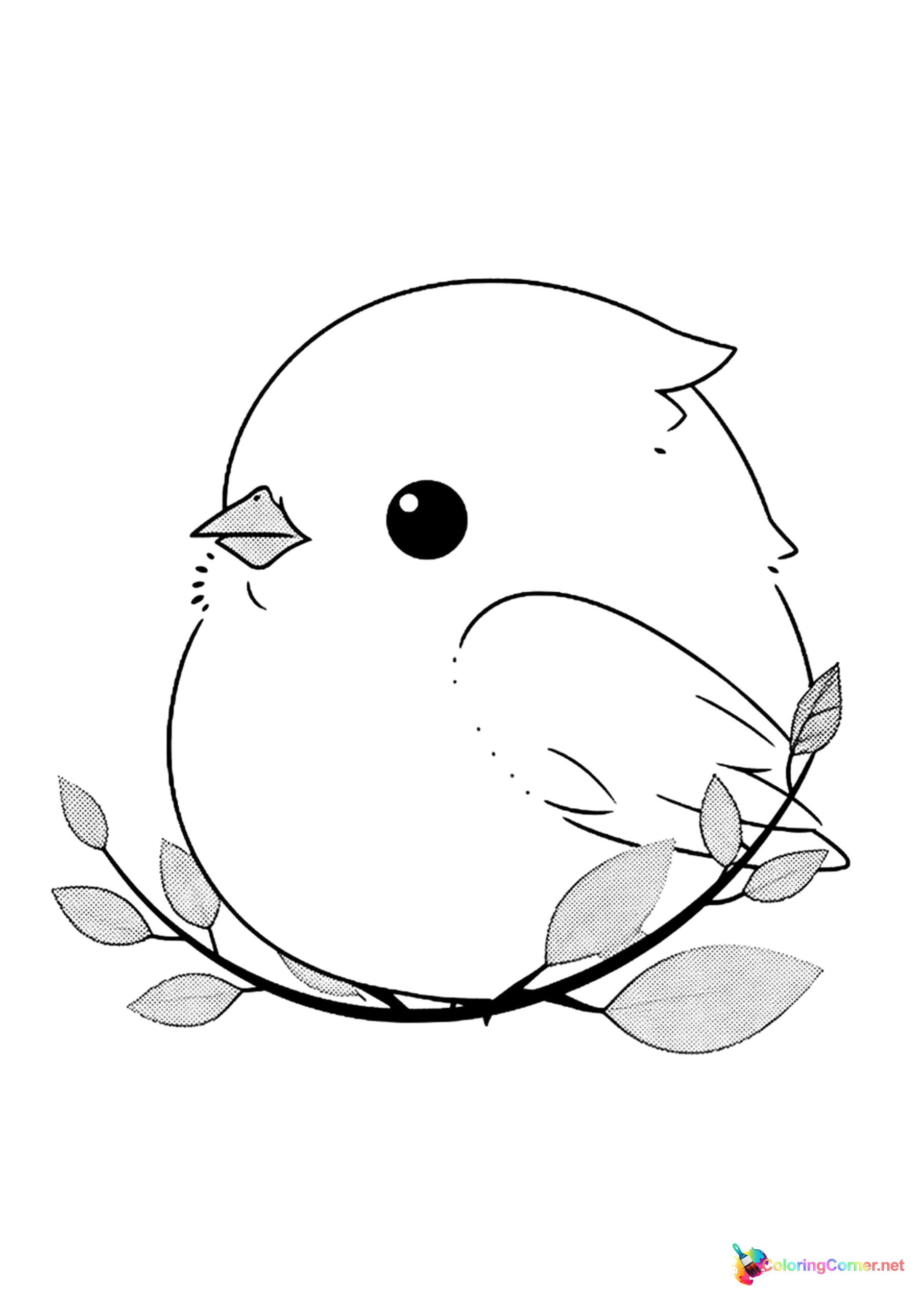 Bird coloring page