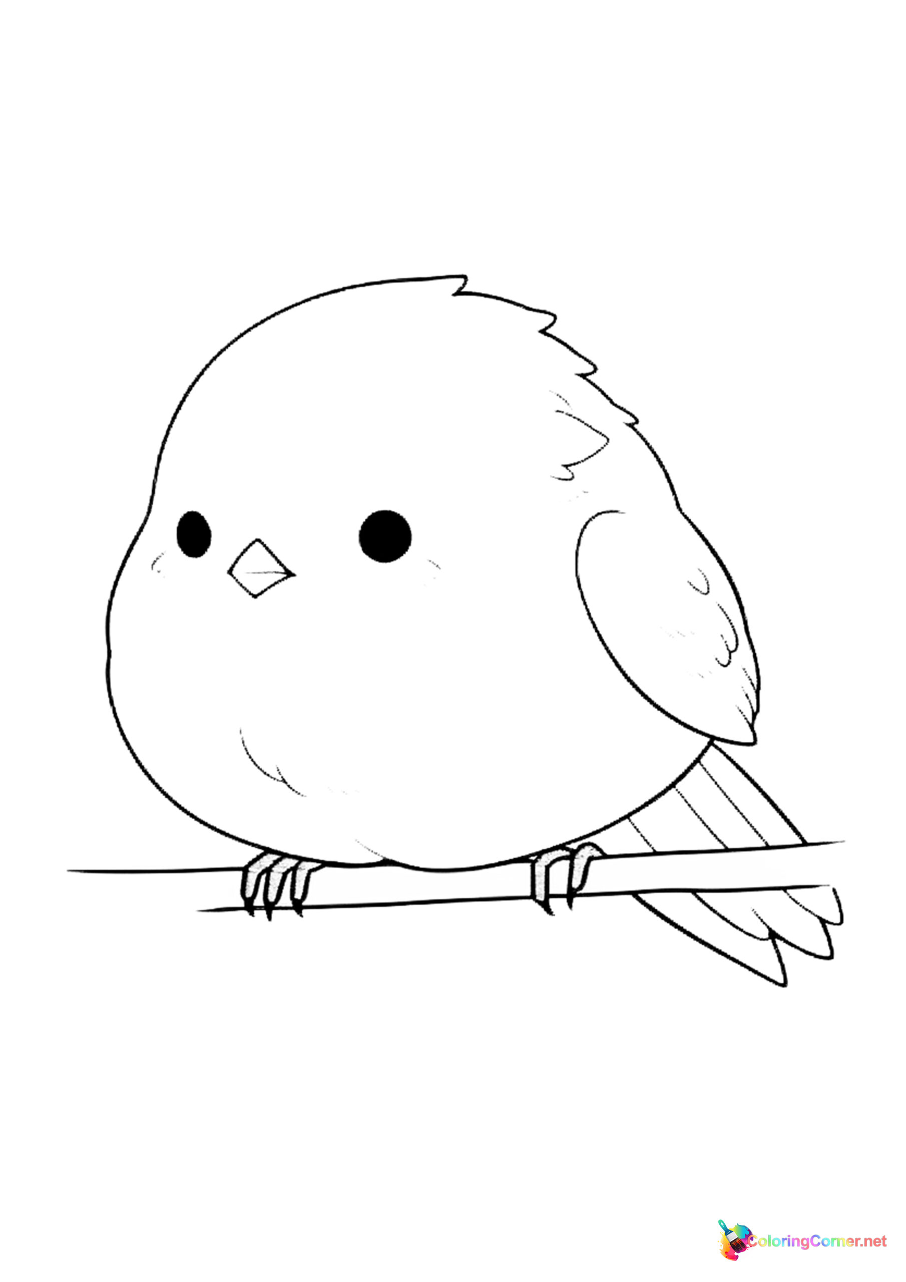 Bird coloring page