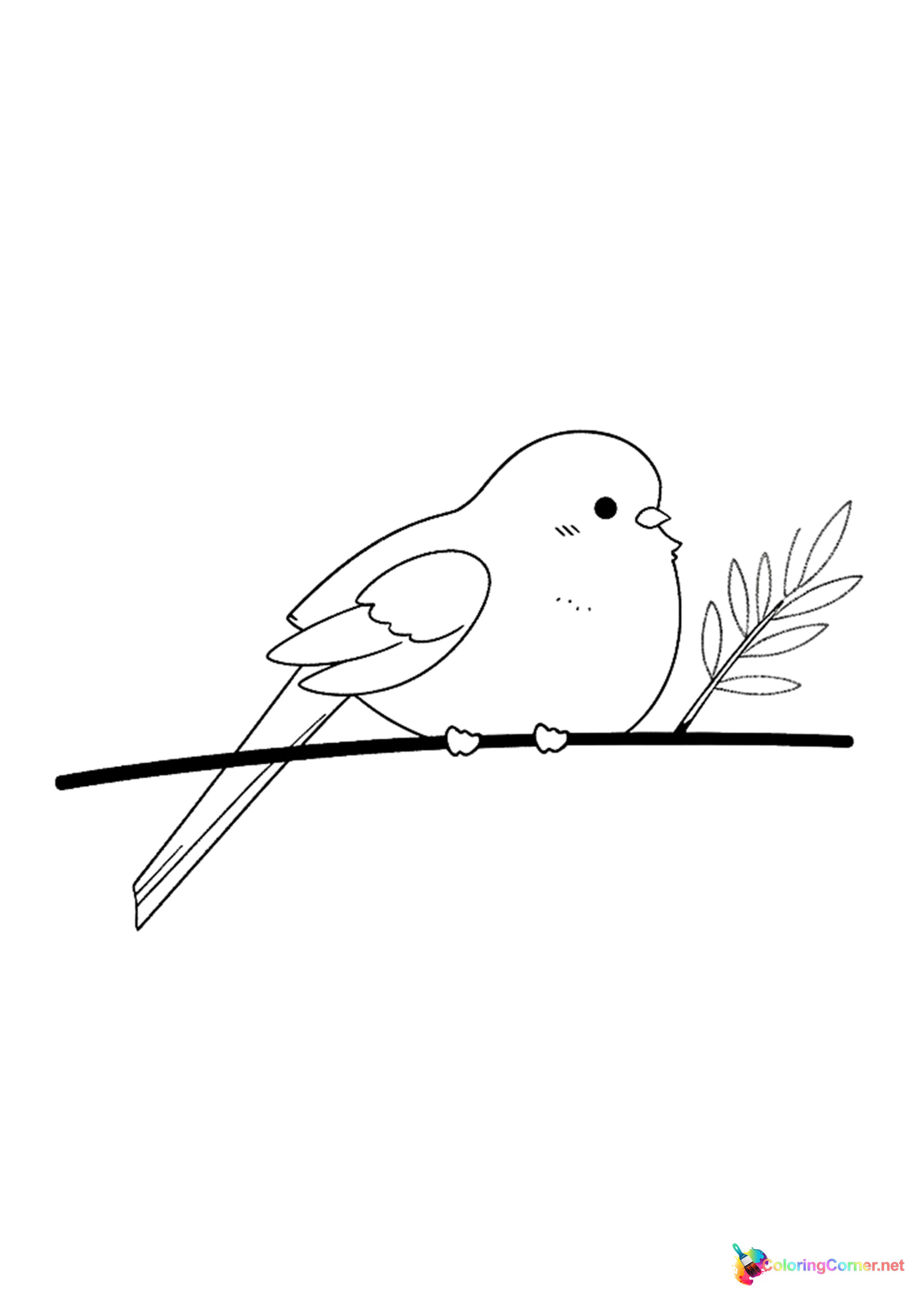 Bird coloring page