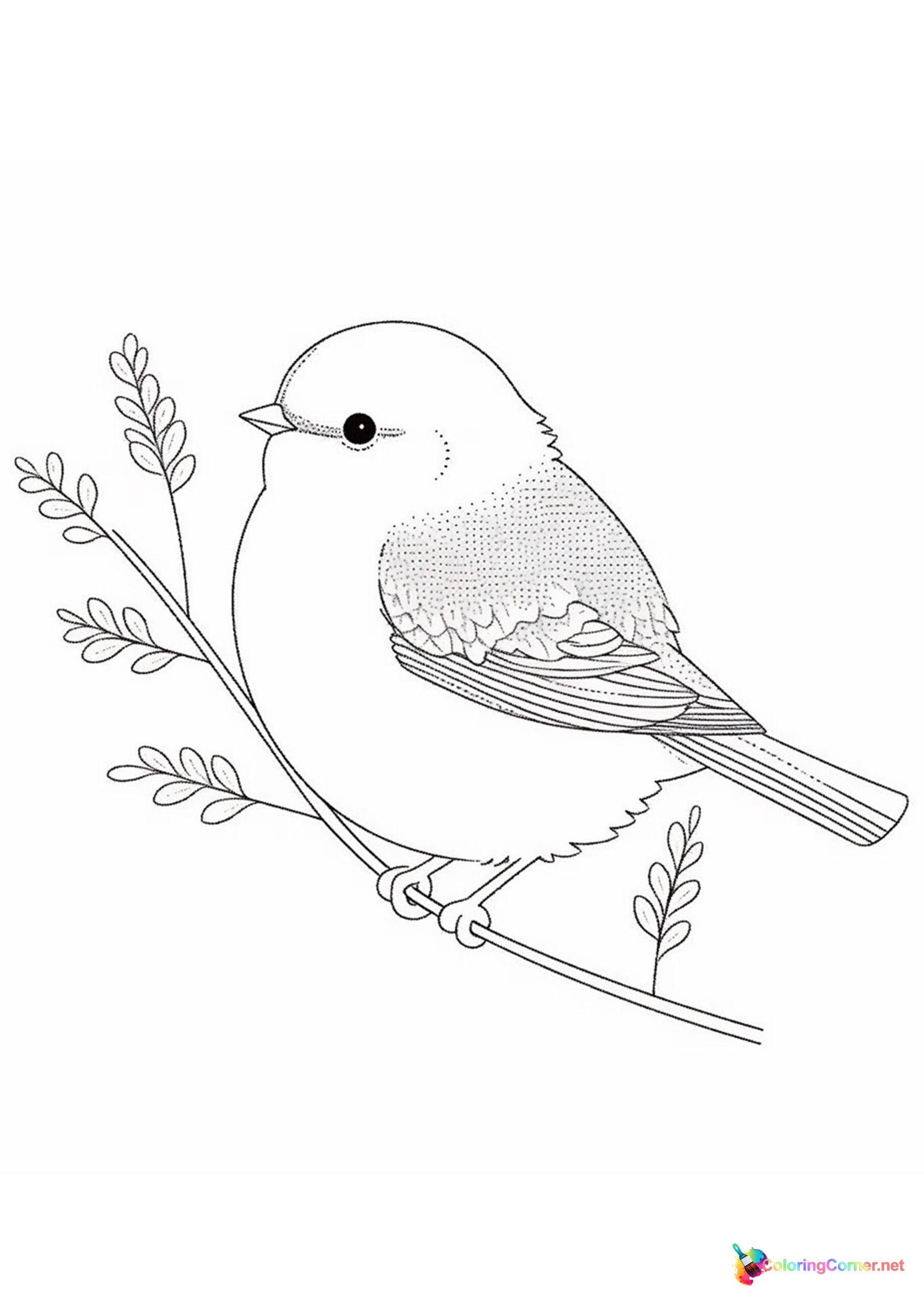 Bird coloring page