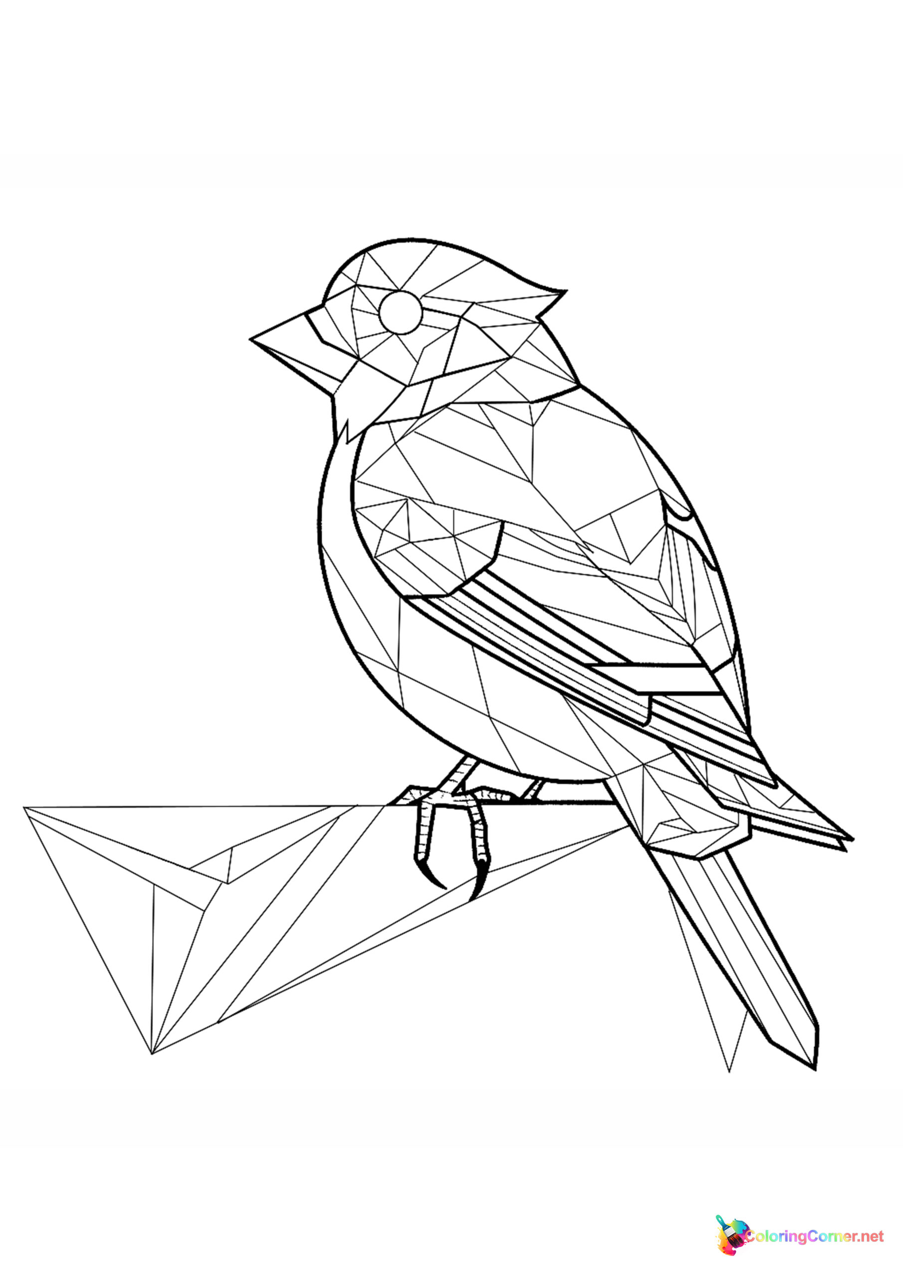 Bird coloring page