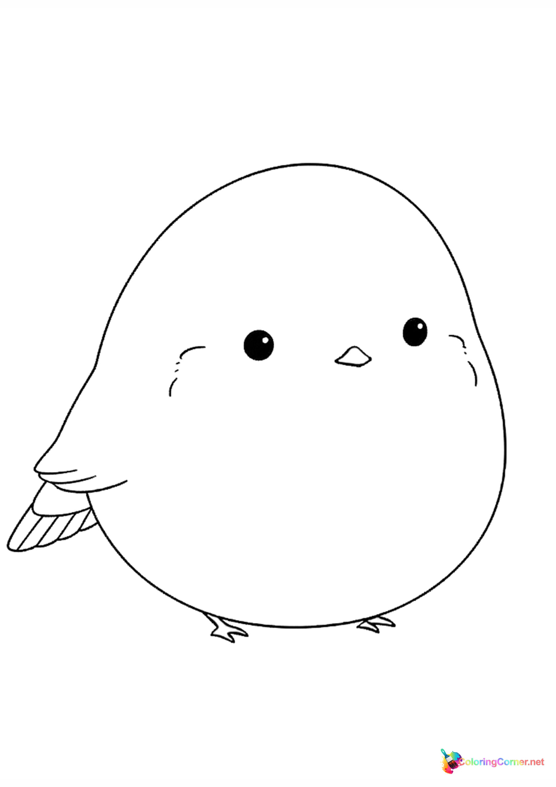 Bird coloring page