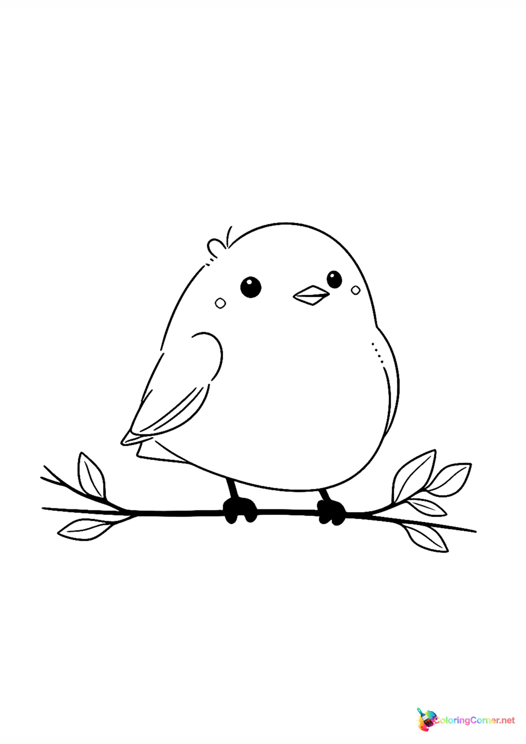 Bird coloring page