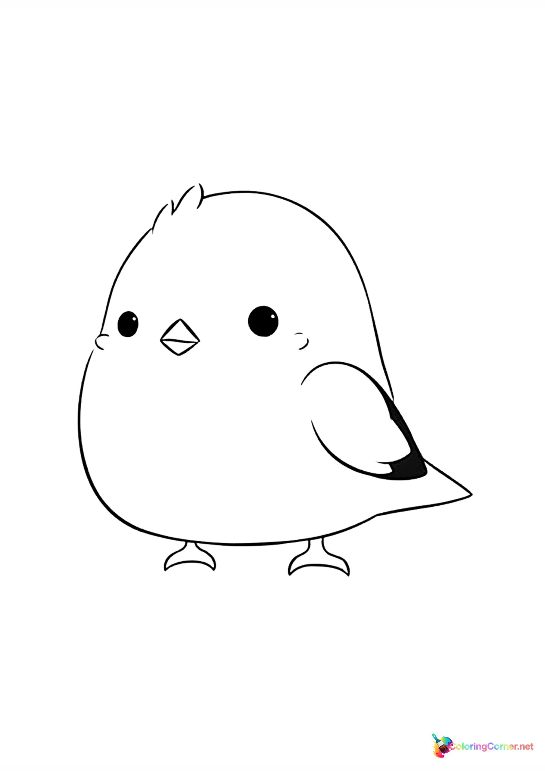 Bird coloring page