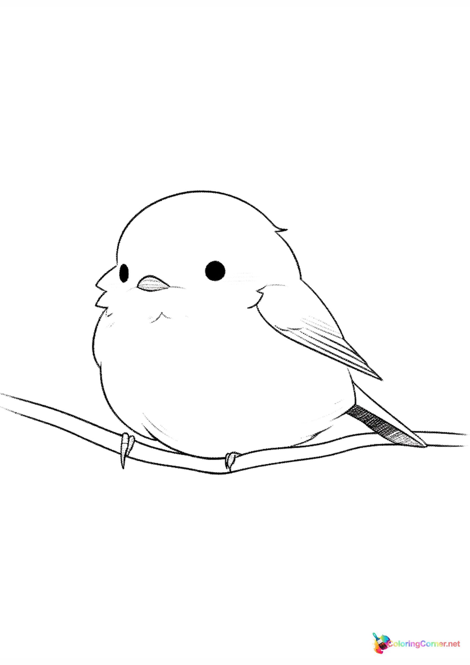 Bird coloring page