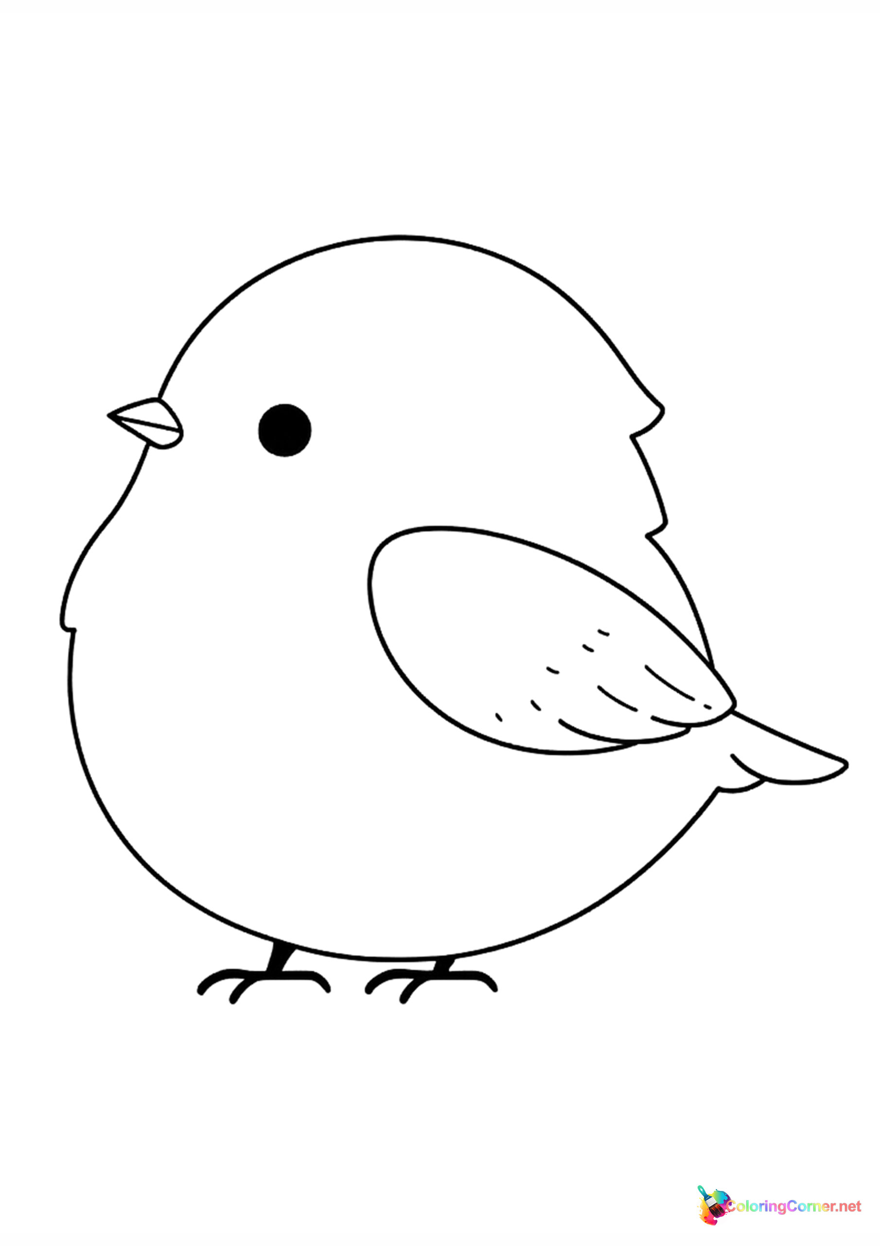 Bird coloring page