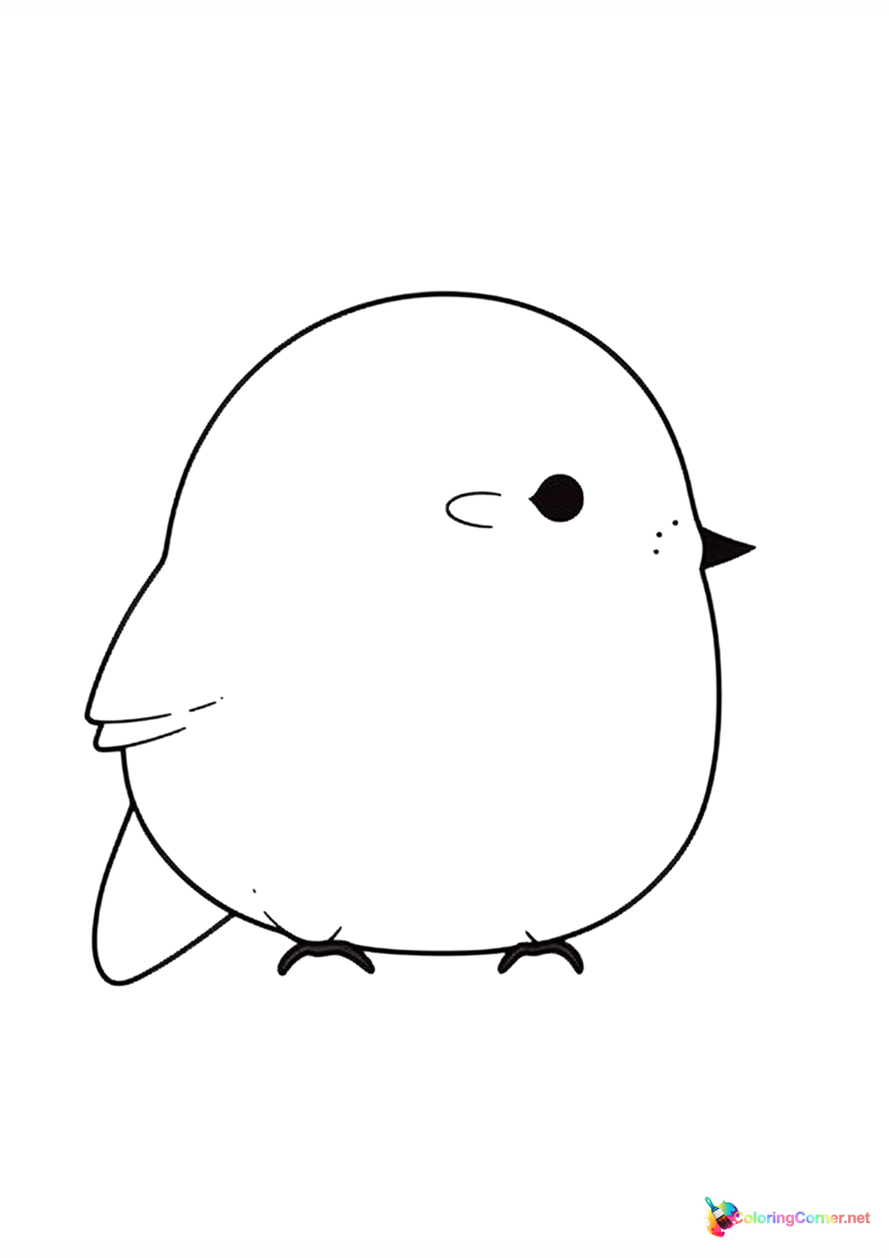 Bird coloring page