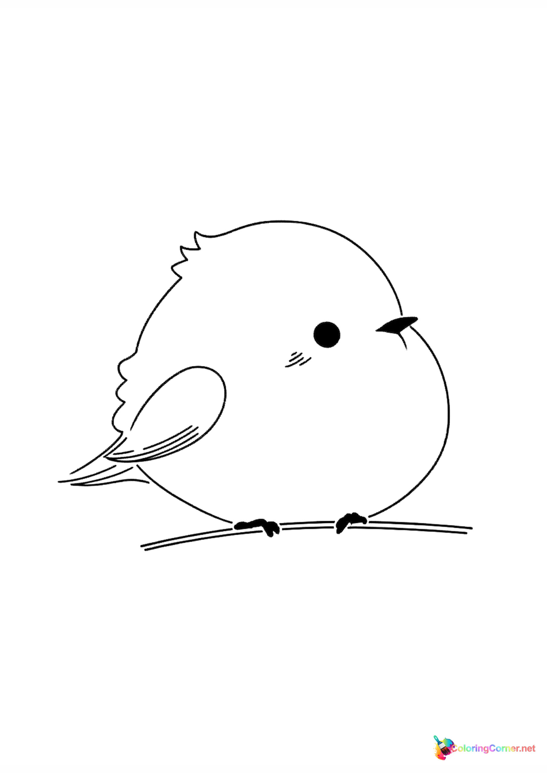 Bird coloring page