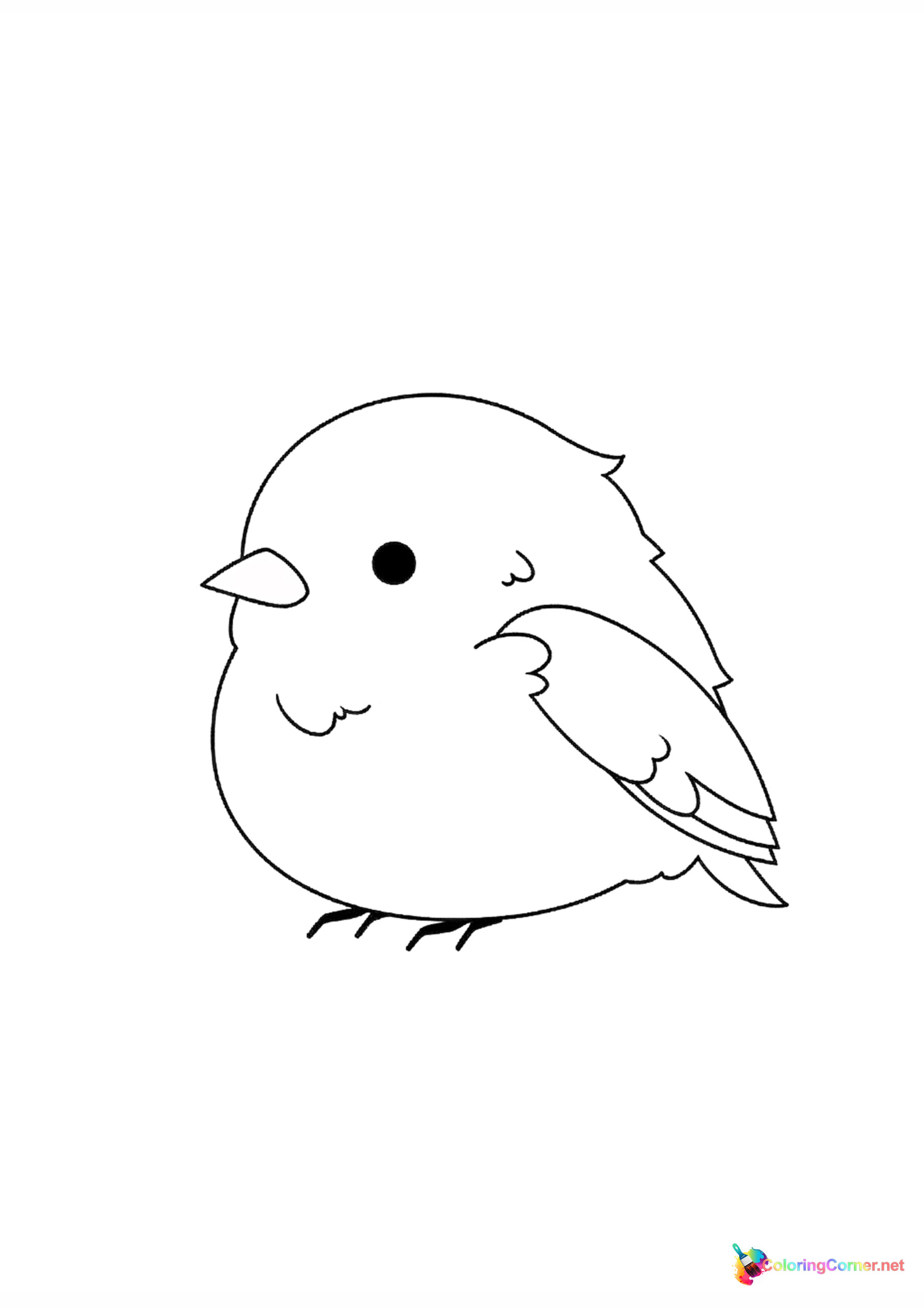 Bird coloring page