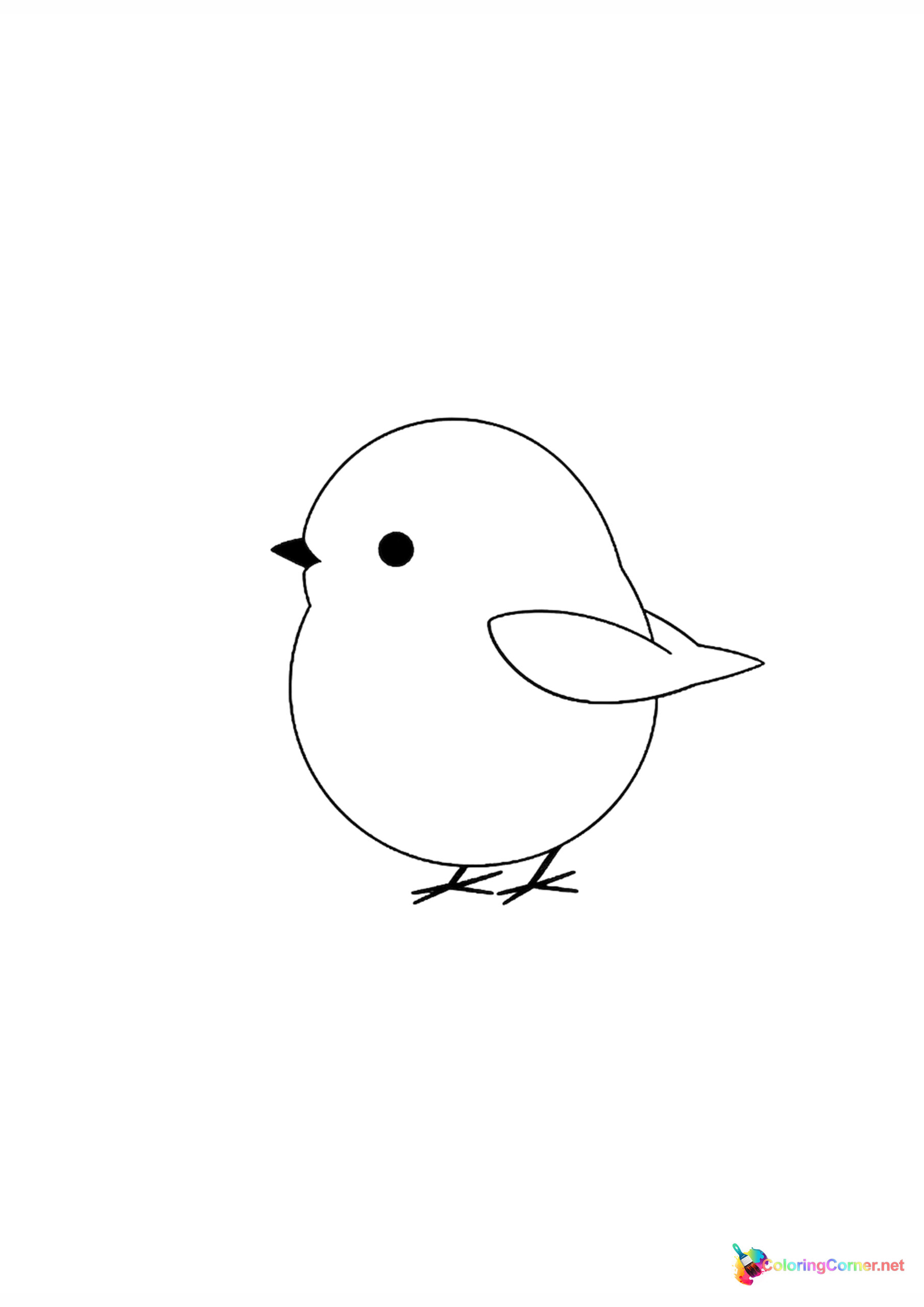 Bird coloring page