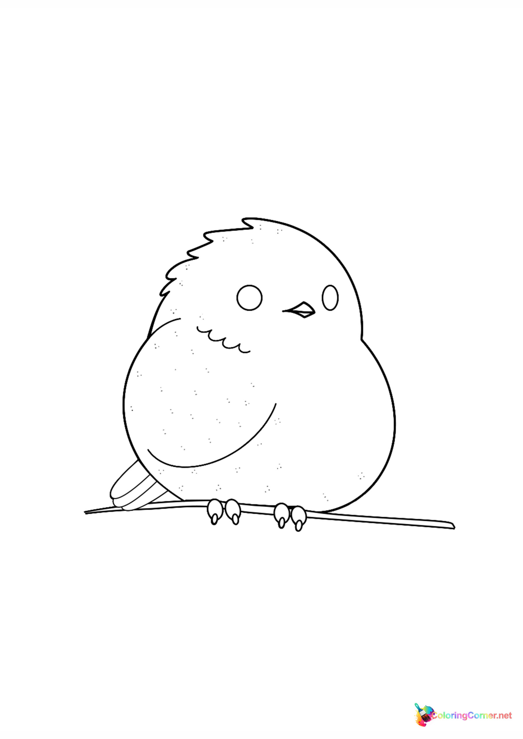 Bird coloring page