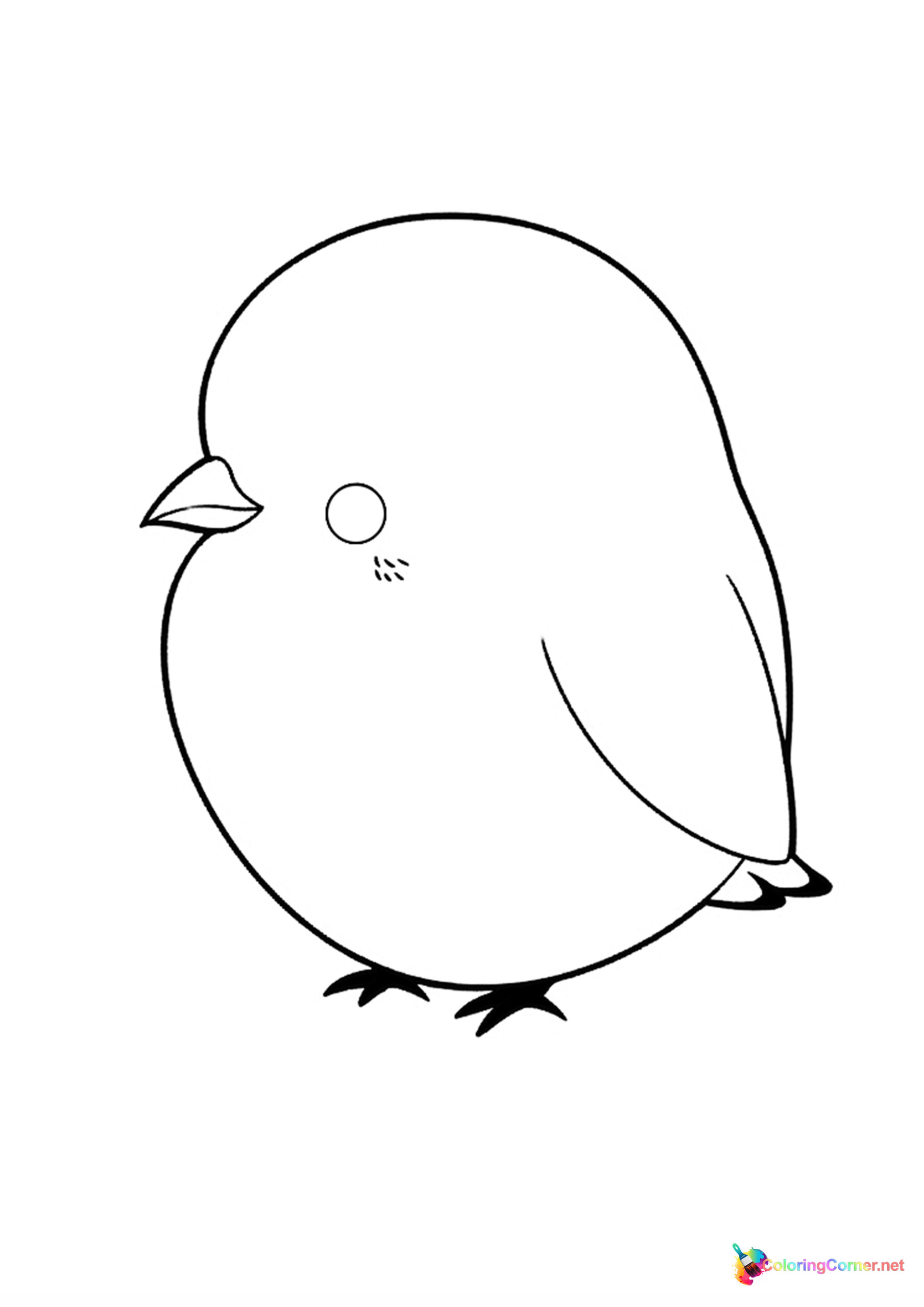 Bird coloring page