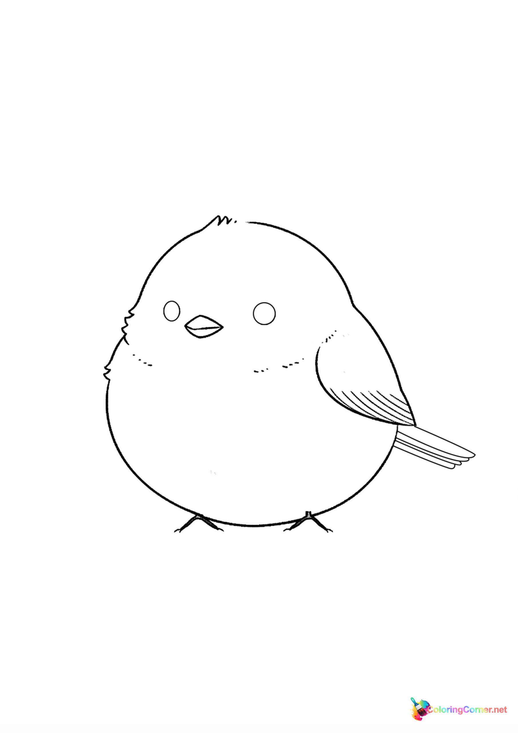 Bird coloring page