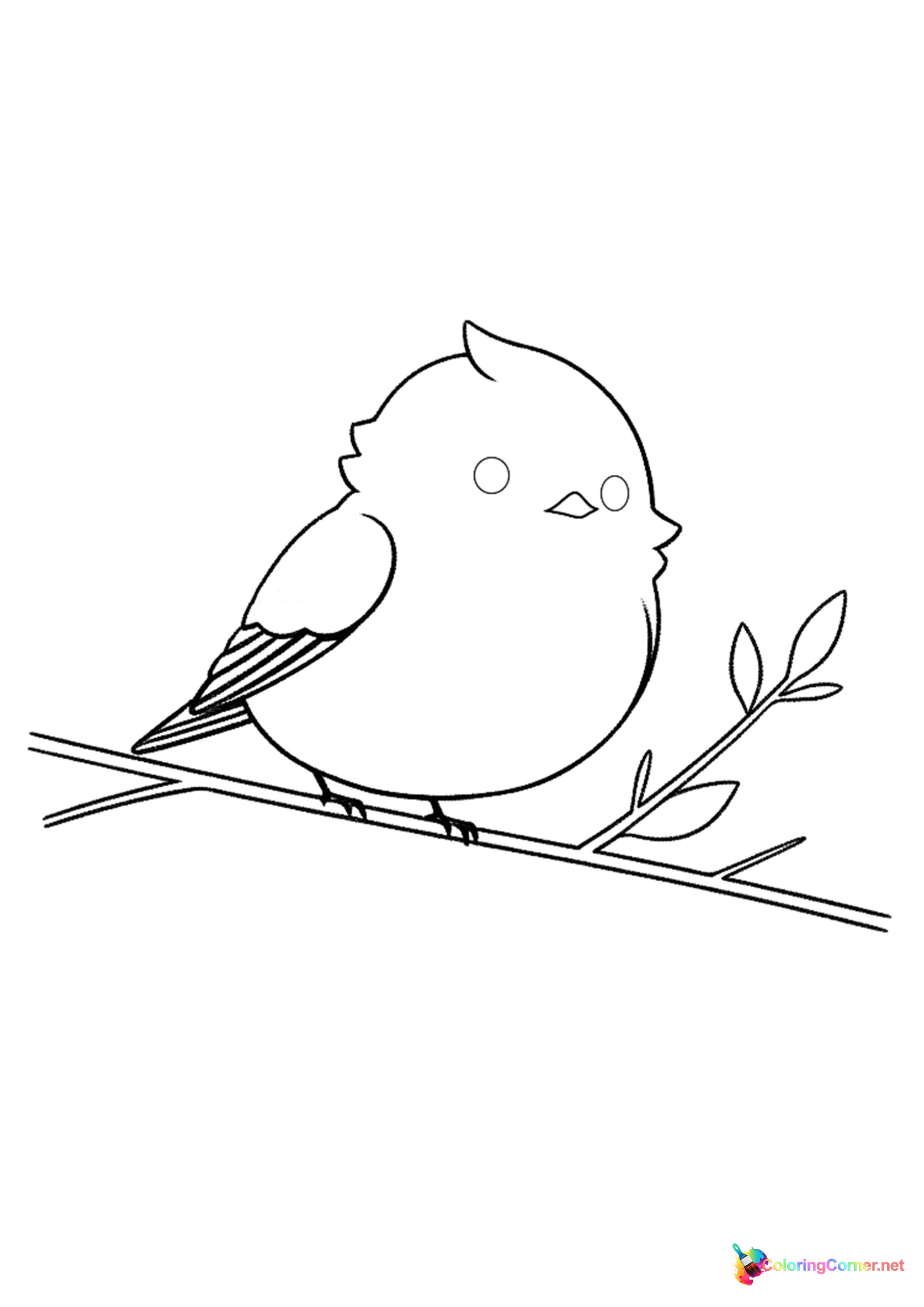 Bird coloring page