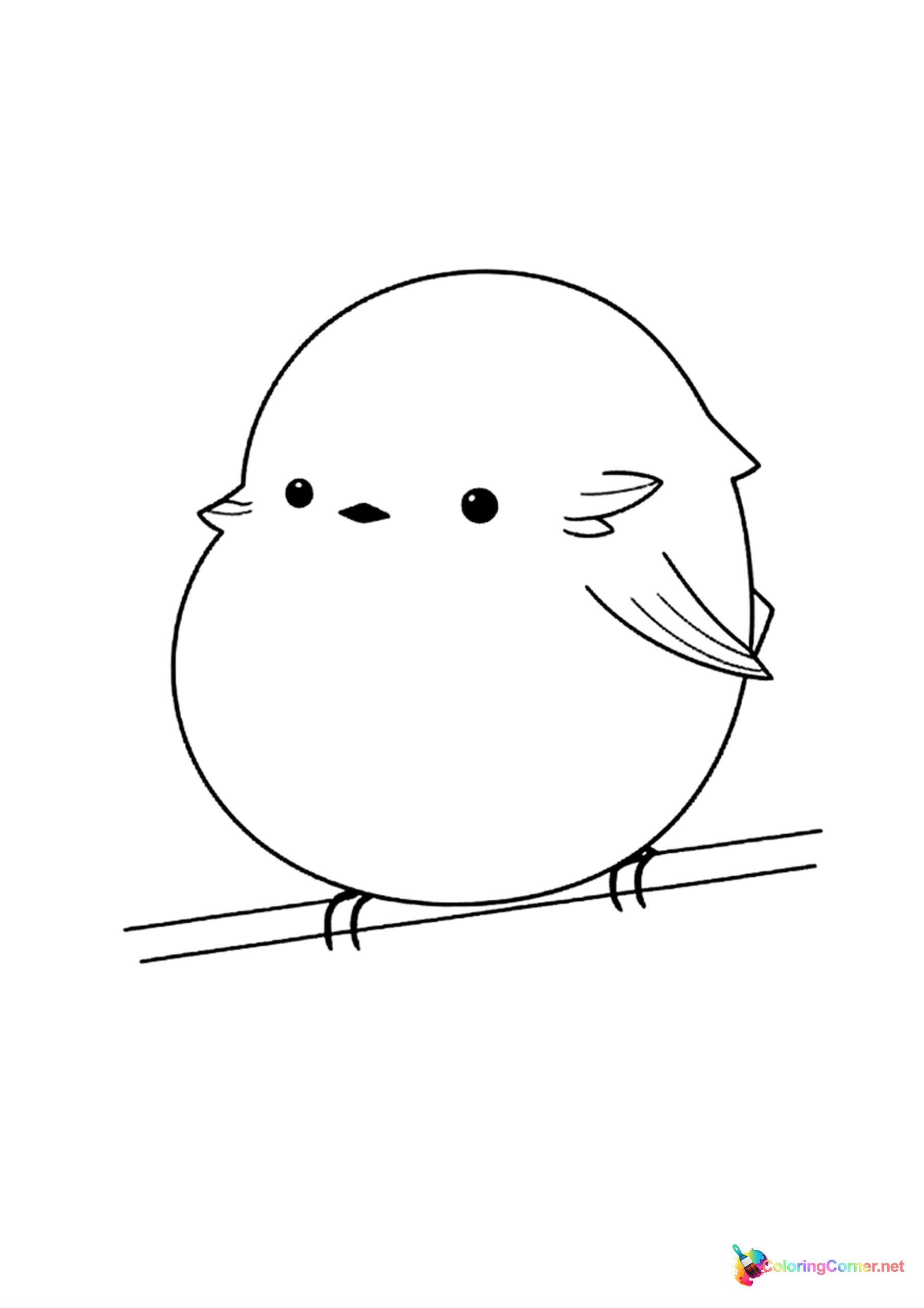 Bird coloring page