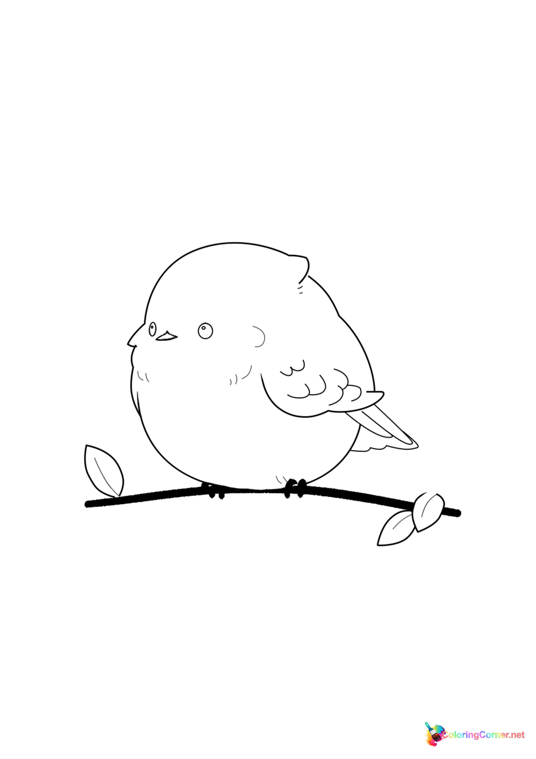 Bird coloring page