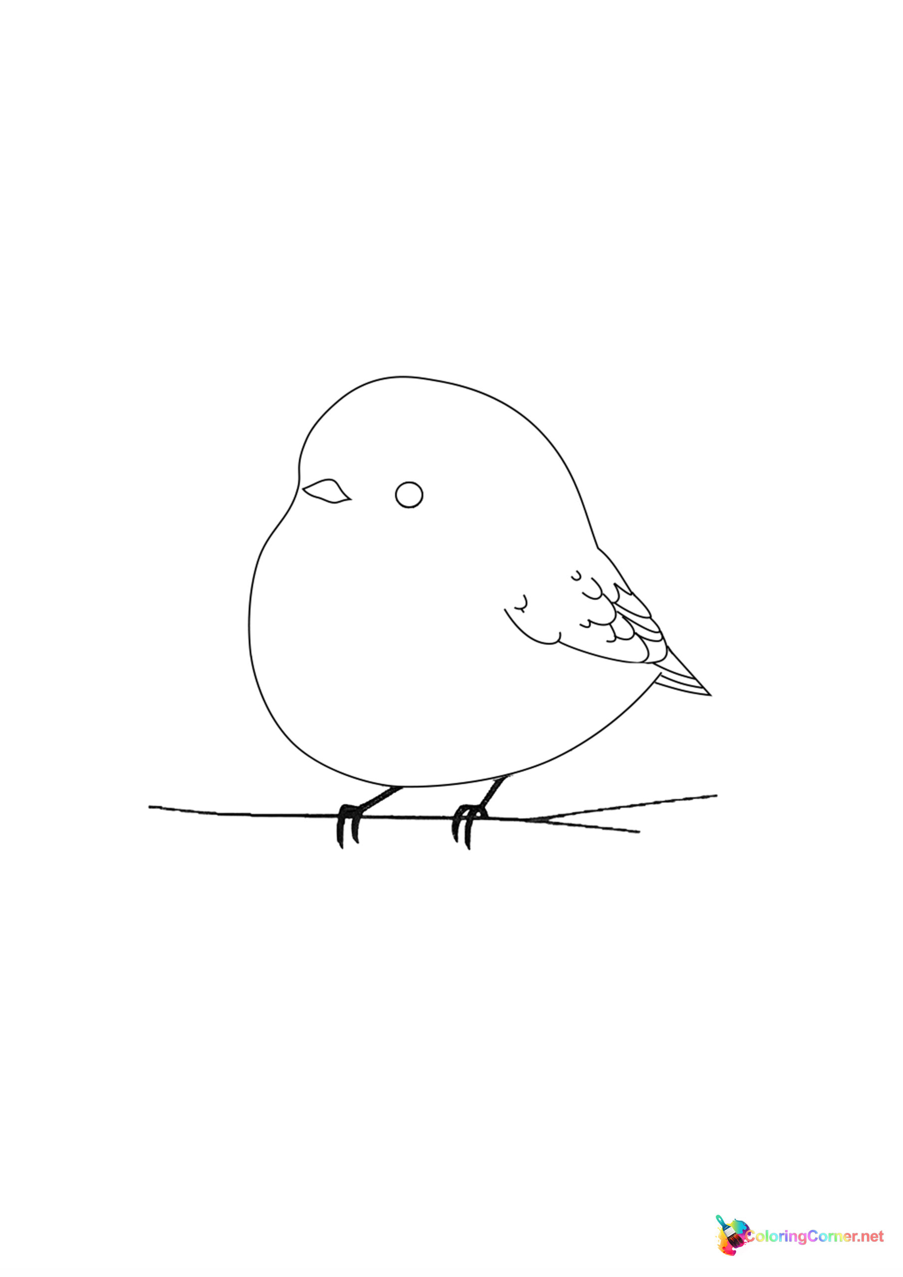 Bird coloring page