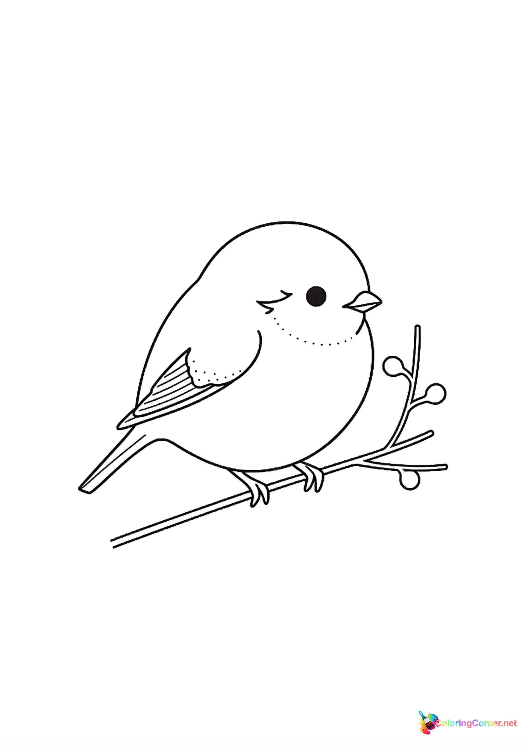 Bird coloring page