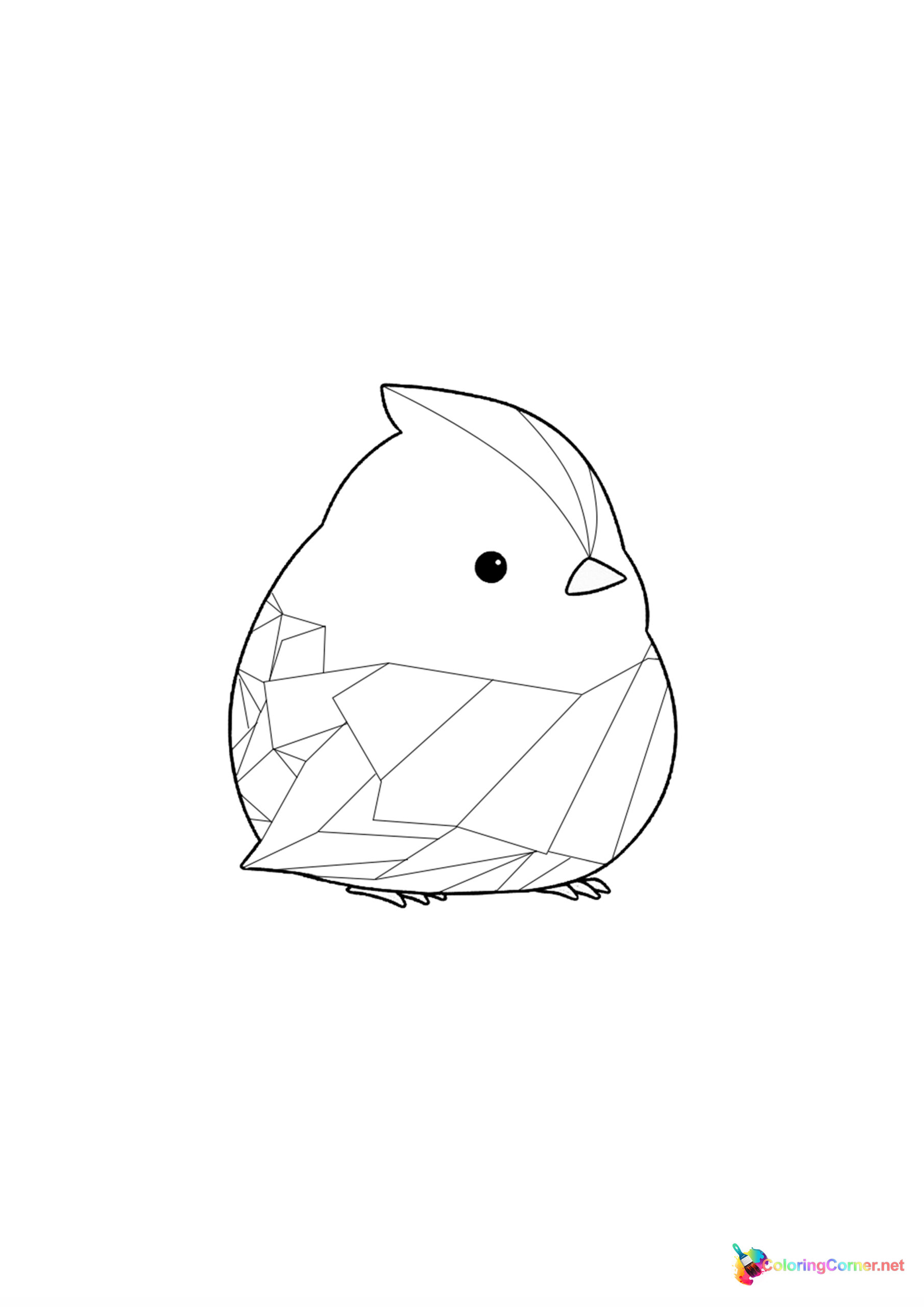 Bird coloring page