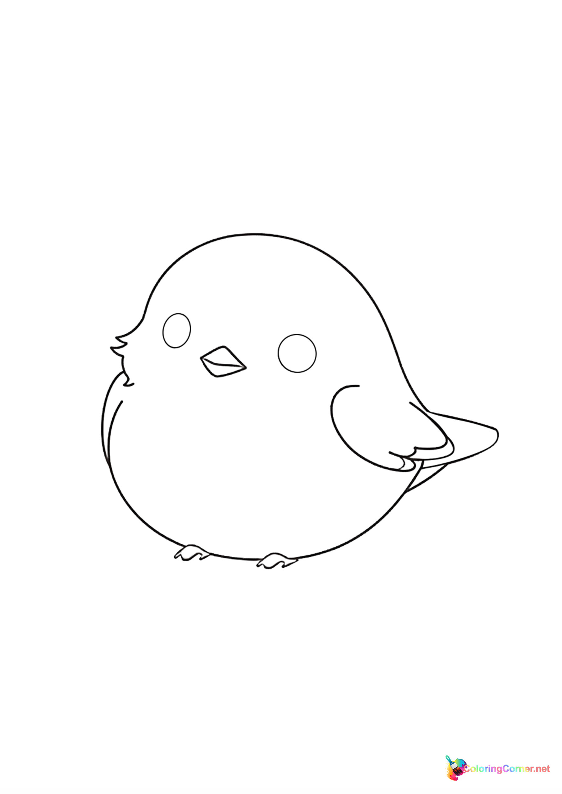 Bird coloring page