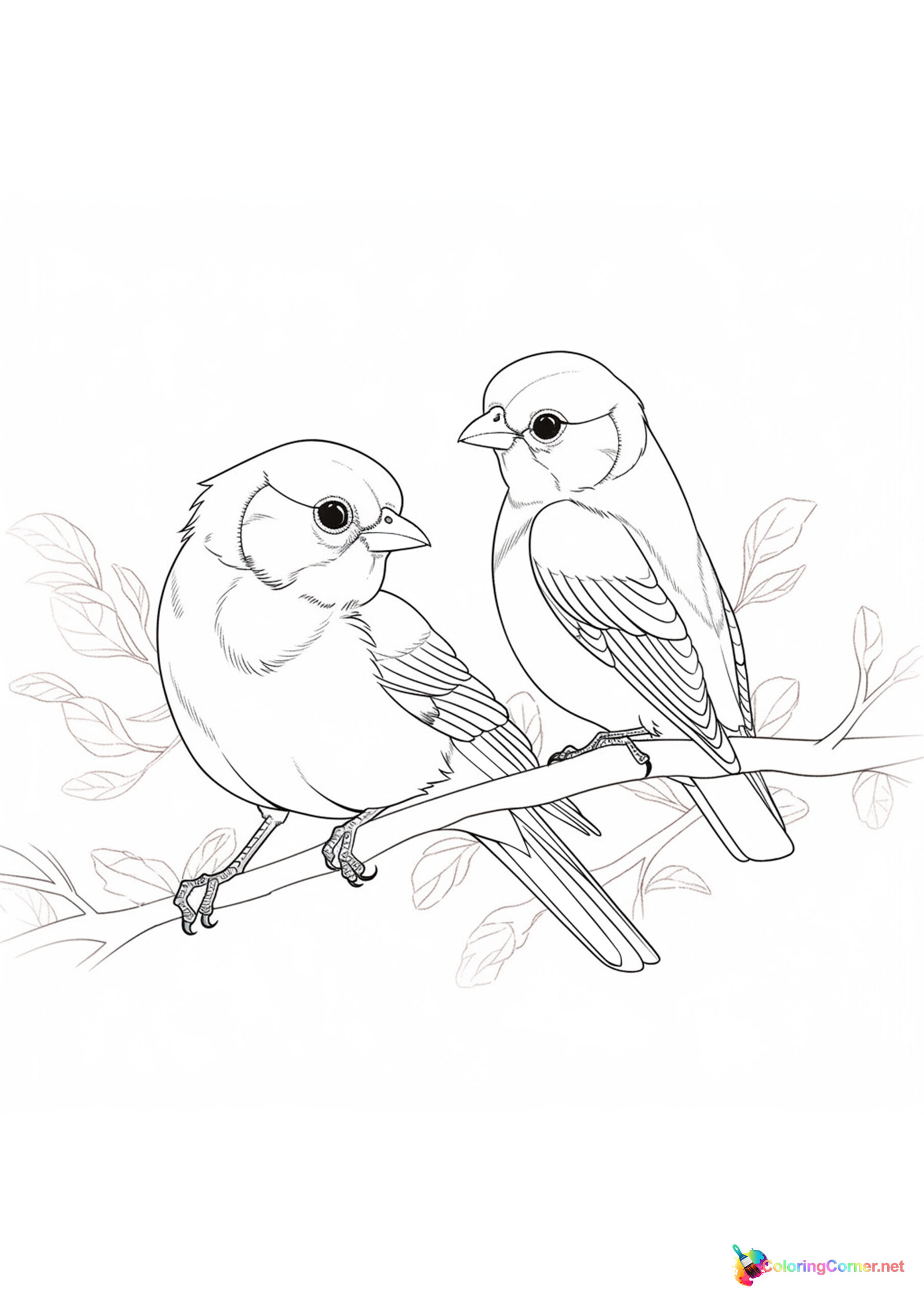 Bird coloring page