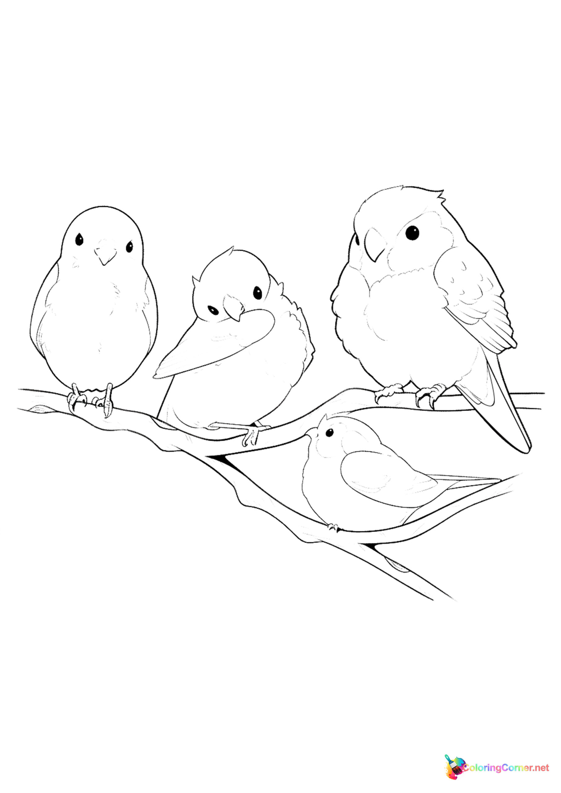 Bird coloring page