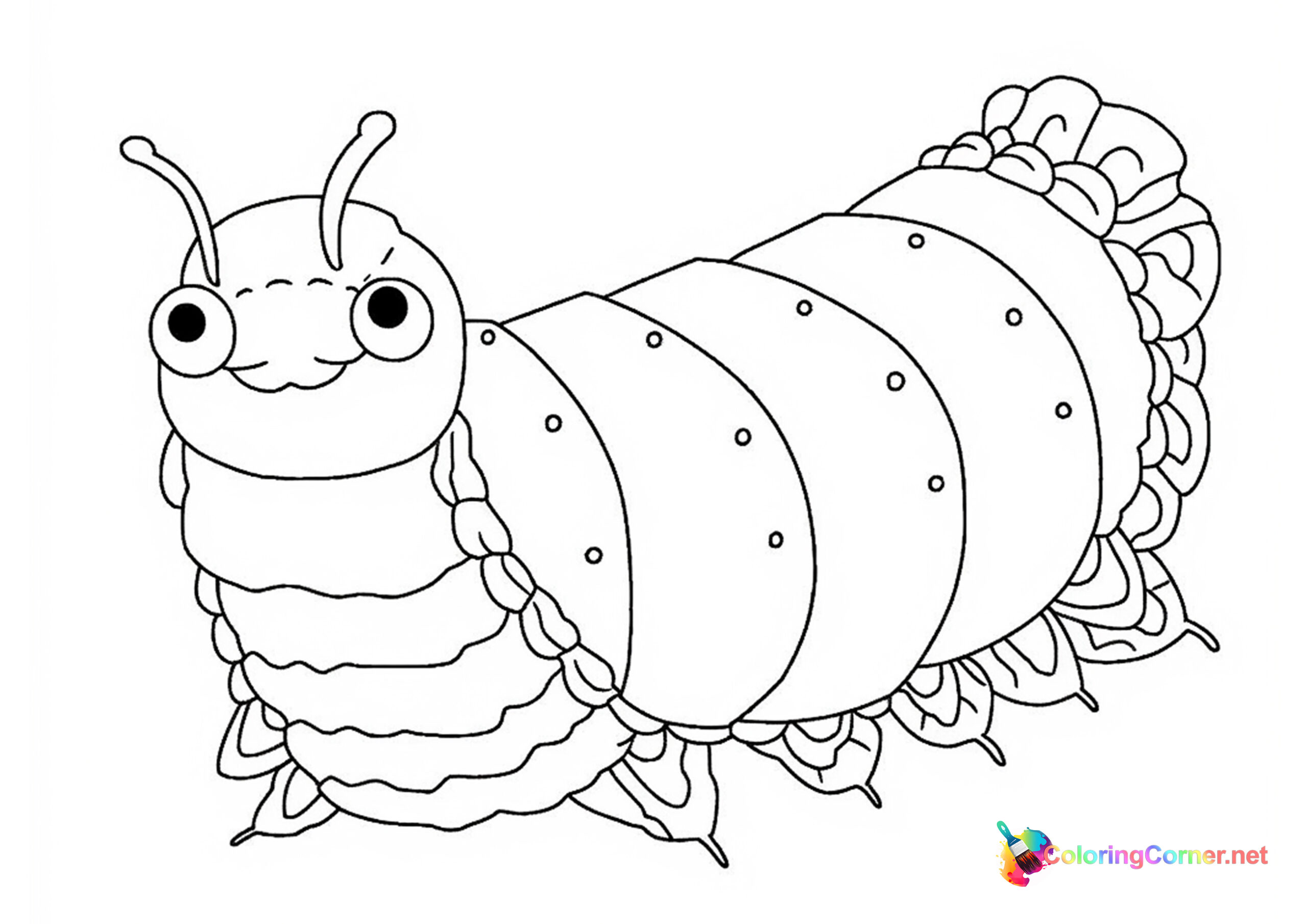 Caterpillar coloring page